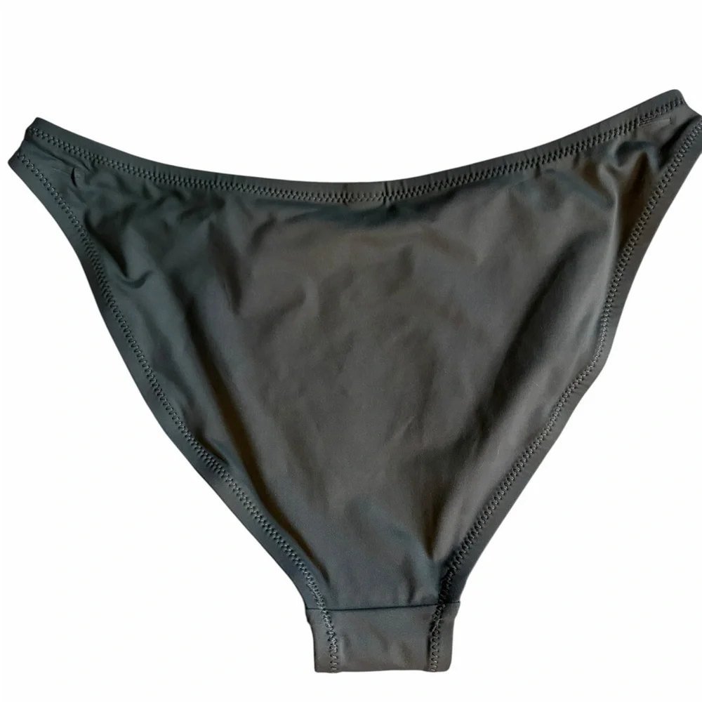 SKIMS Recycled Swim Mid Coverage Bottom – Gunmetal | Size M - Picture 4 of 5